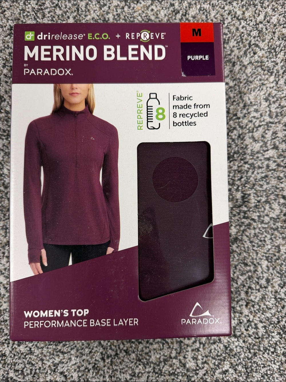 Paradox Women's Merino Blend Performance Top — Purple